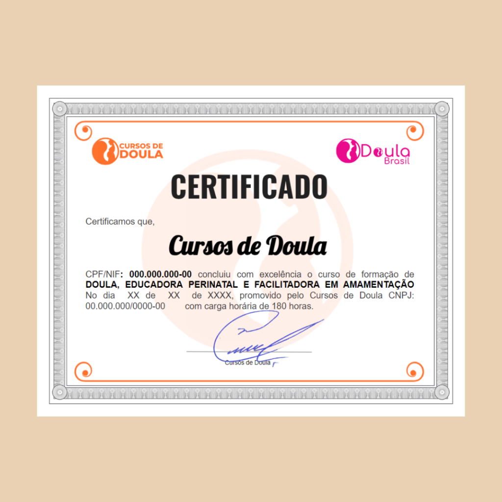 Ao final do curso você recebe um certificado.